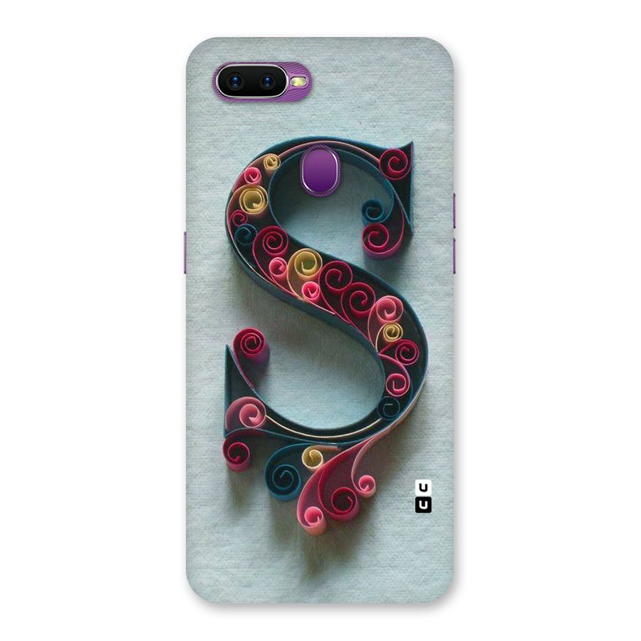 Floral Alphabet Back Case for Oppo F9