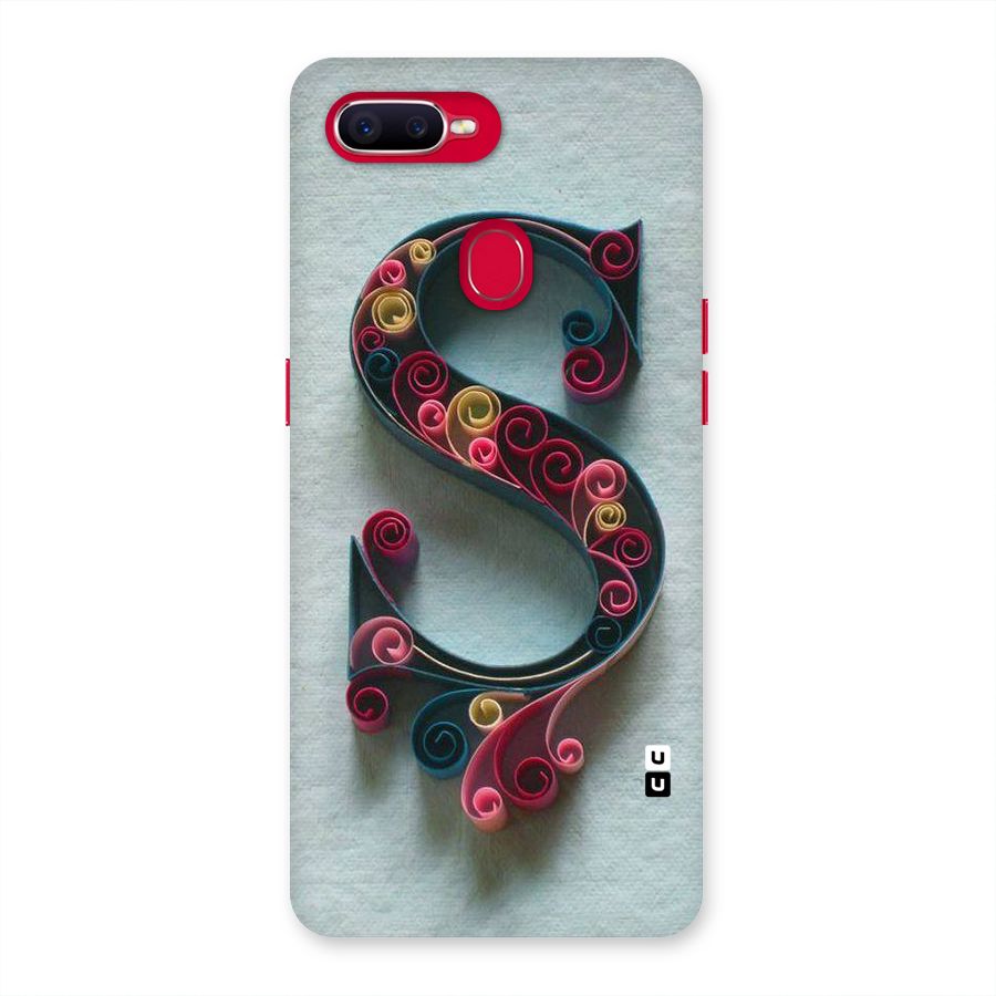 Floral Alphabet Back Case for Oppo F9 Pro