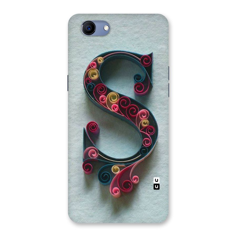Floral Alphabet Back Case for Oppo Realme 1