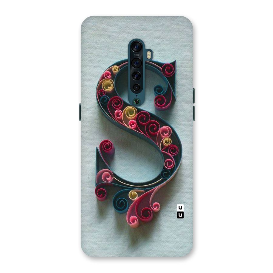 Floral Alphabet Back Case for Oppo Reno2