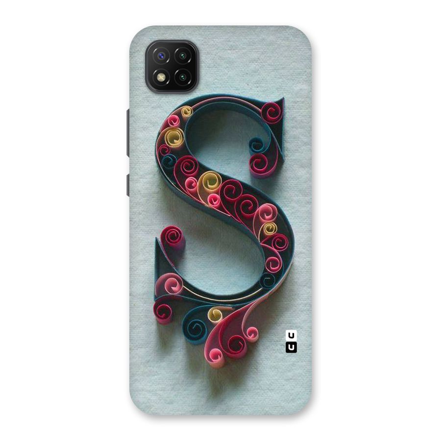 Floral Alphabet Back Case for Poco C3