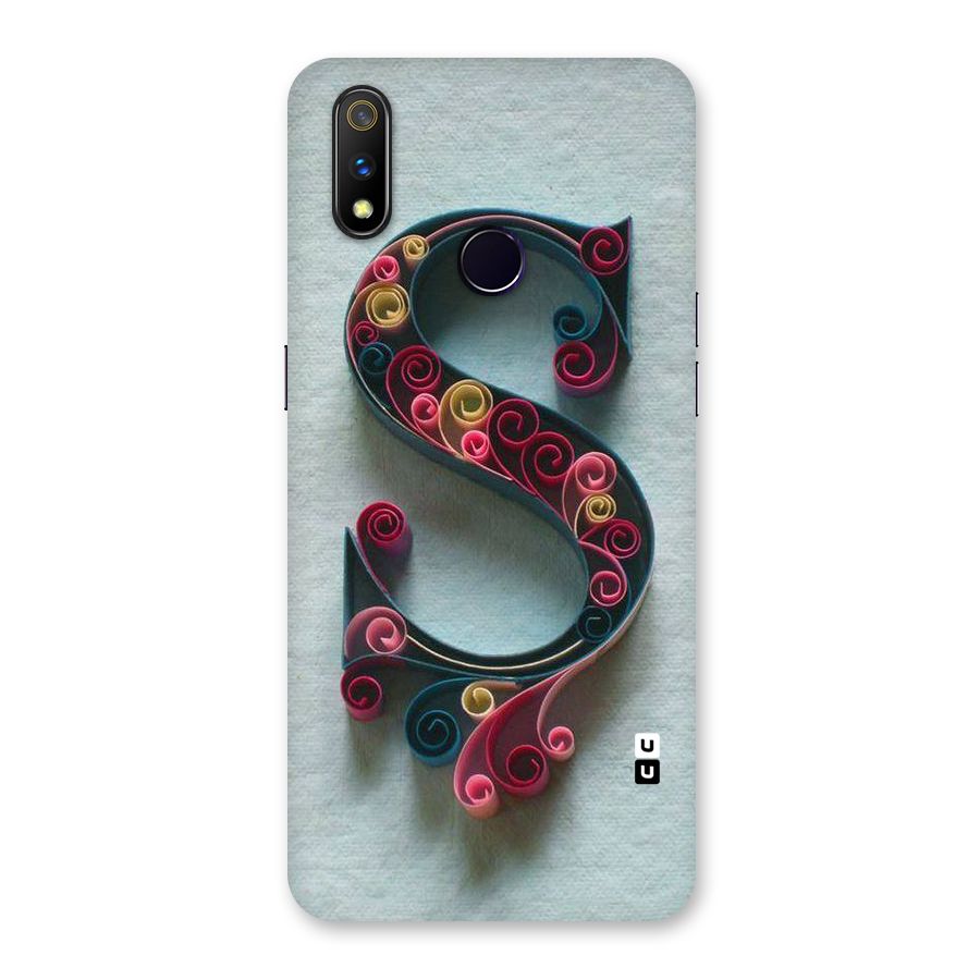 Floral Alphabet Back Case for Realme 3 Pro
