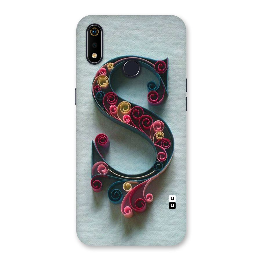 Floral Alphabet Back Case for Realme 3i