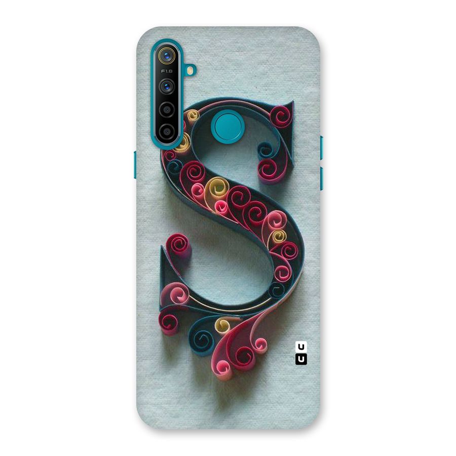 Floral Alphabet Back Case for Realme 5i