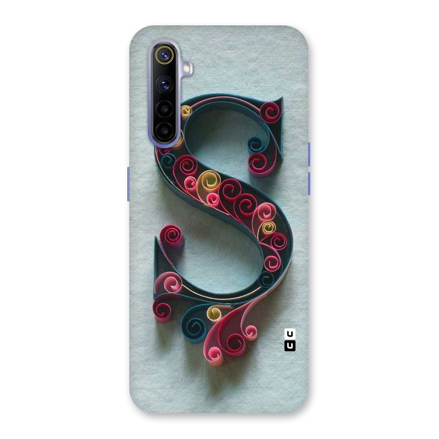 Floral Alphabet Back Case for Realme 6