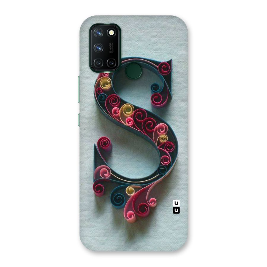 Floral Alphabet Back Case for Realme 7i
