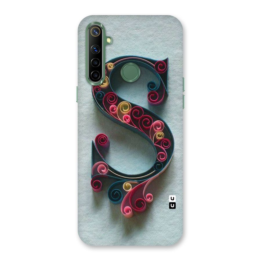 Floral Alphabet Back Case for Realme Narzo 10