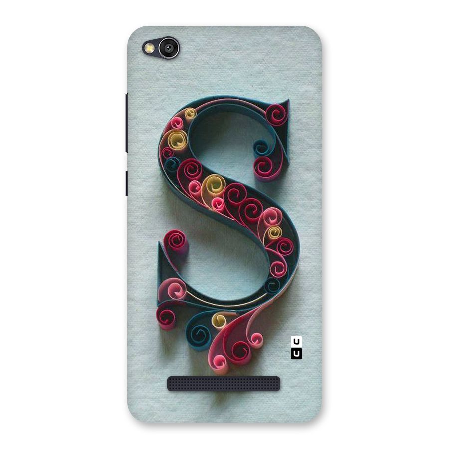 Floral Alphabet Back Case for Redmi 4A