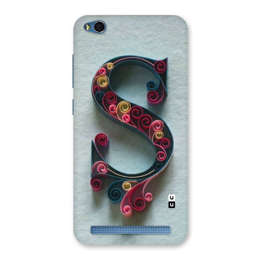 Floral Alphabet Back Case for Redmi 5A