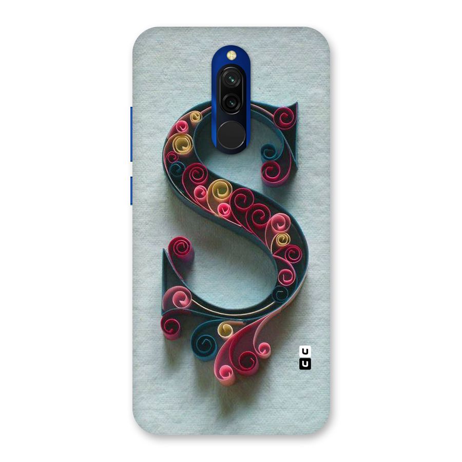 Floral Alphabet Back Case for Redmi 8