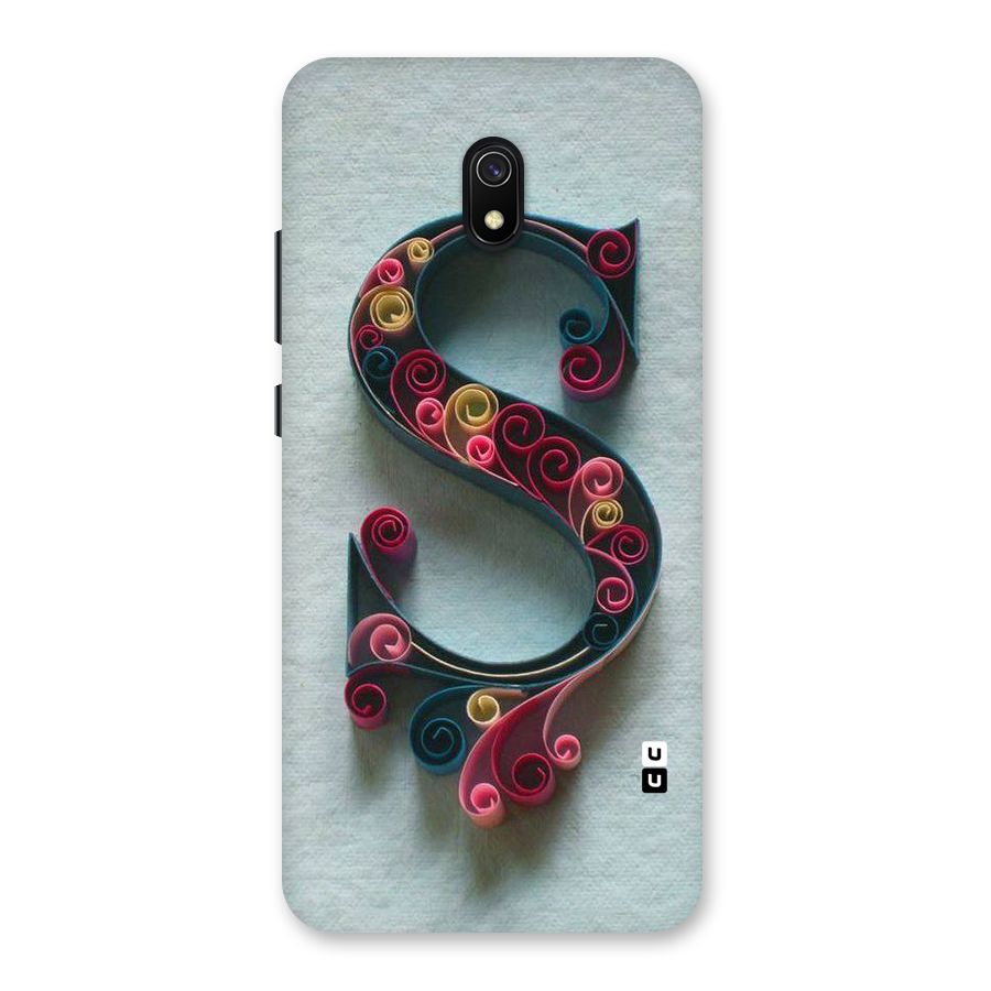 Floral Alphabet Back Case for Redmi 8A