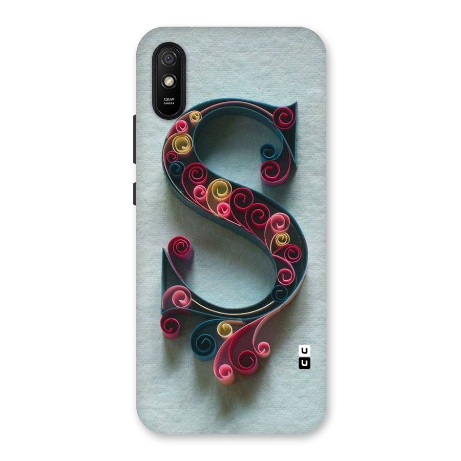 Floral Alphabet Back Case for Redmi 9A