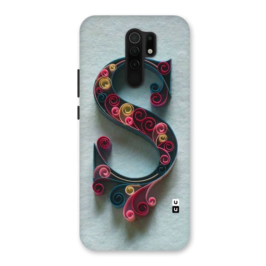 Floral Alphabet Back Case for Redmi 9 Prime