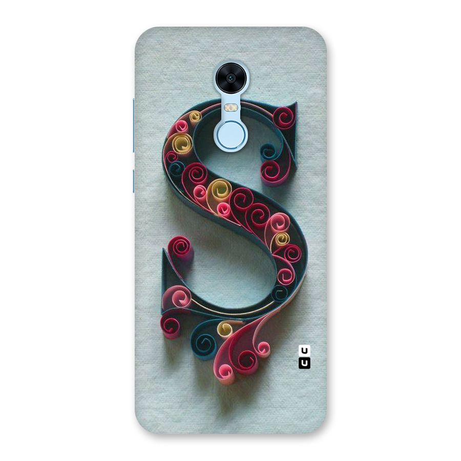 Floral Alphabet Back Case for Redmi Note 5