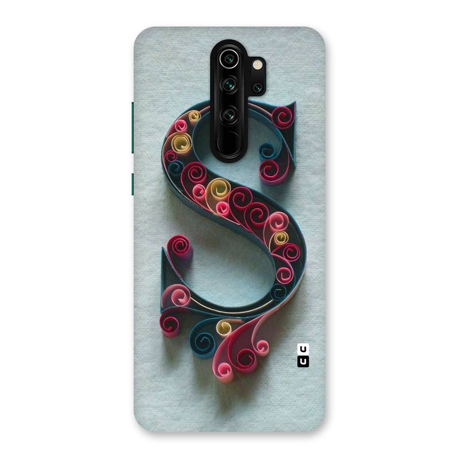 Floral Alphabet Back Case for Redmi Note 8 Pro