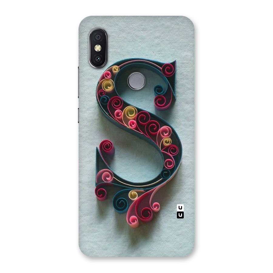 Floral Alphabet Back Case for Redmi Y2