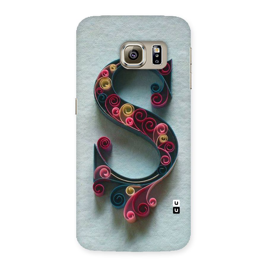Floral Alphabet Back Case for Samsung Galaxy S6 Edge