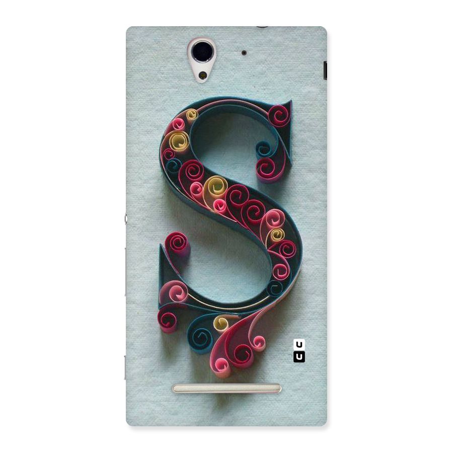 Floral Alphabet Back Case for Sony Xperia C3