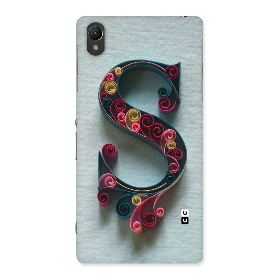 Floral Alphabet Back Case for Sony Xperia Z2