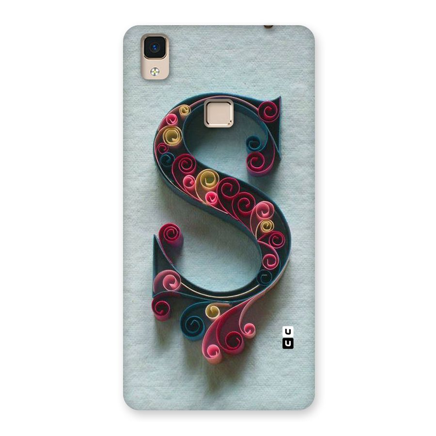 Floral Alphabet Back Case for V3 Max