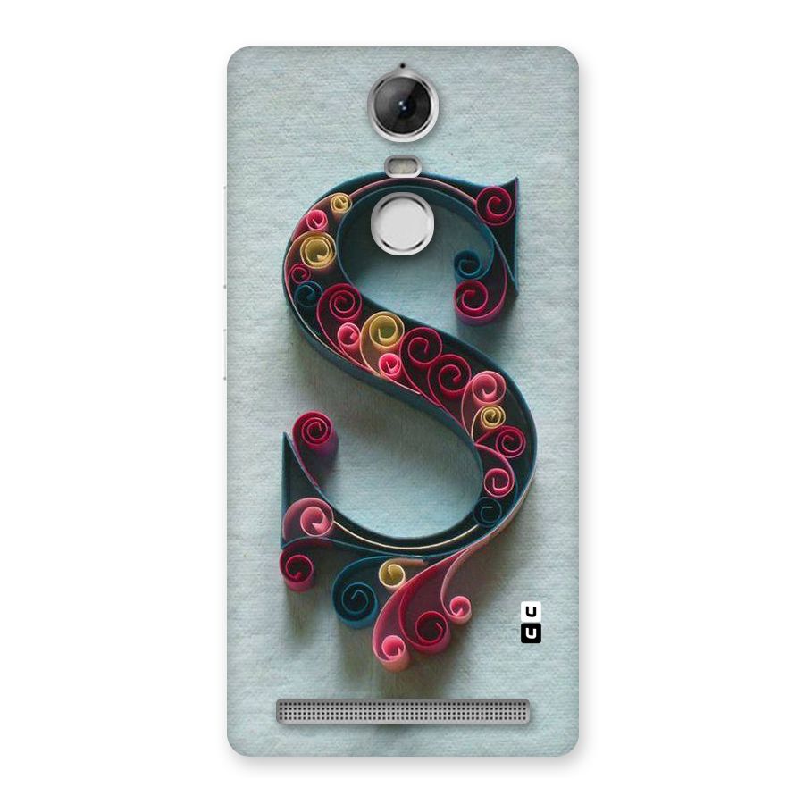 Floral Alphabet Back Case for Vibe K5 Note