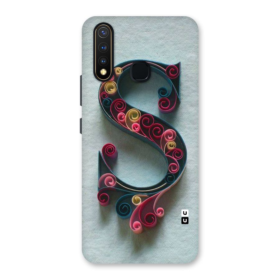 Floral Alphabet Back Case for Vivo U20