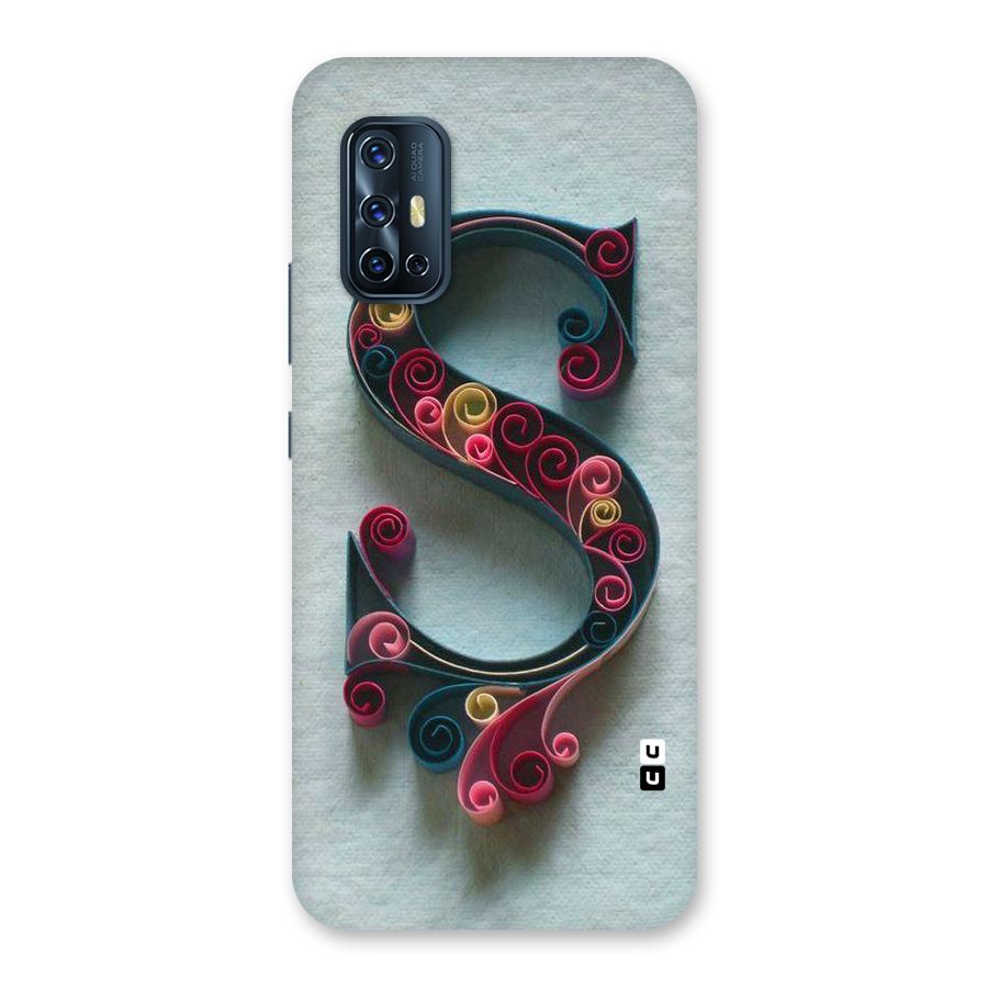 Floral Alphabet Back Case for Vivo V17