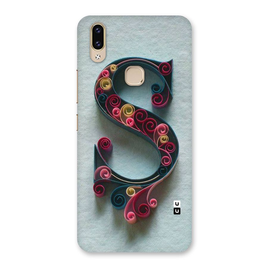 Floral Alphabet Back Case for Vivo V9 Youth