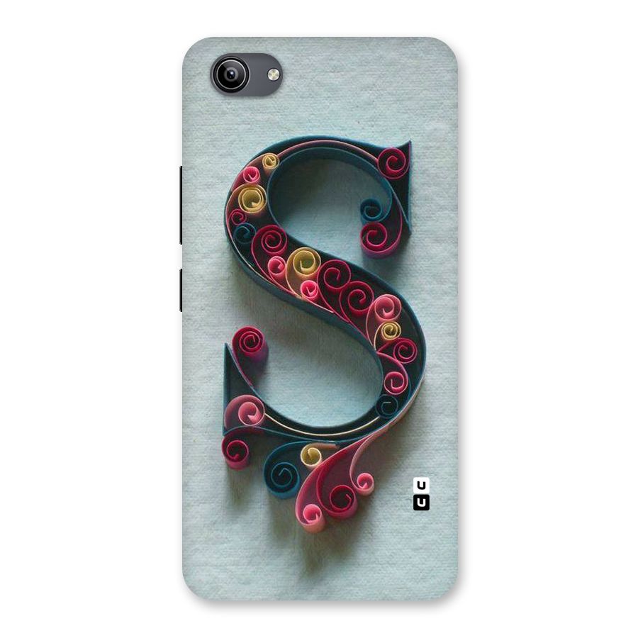 Floral Alphabet Back Case for Vivo Y81i