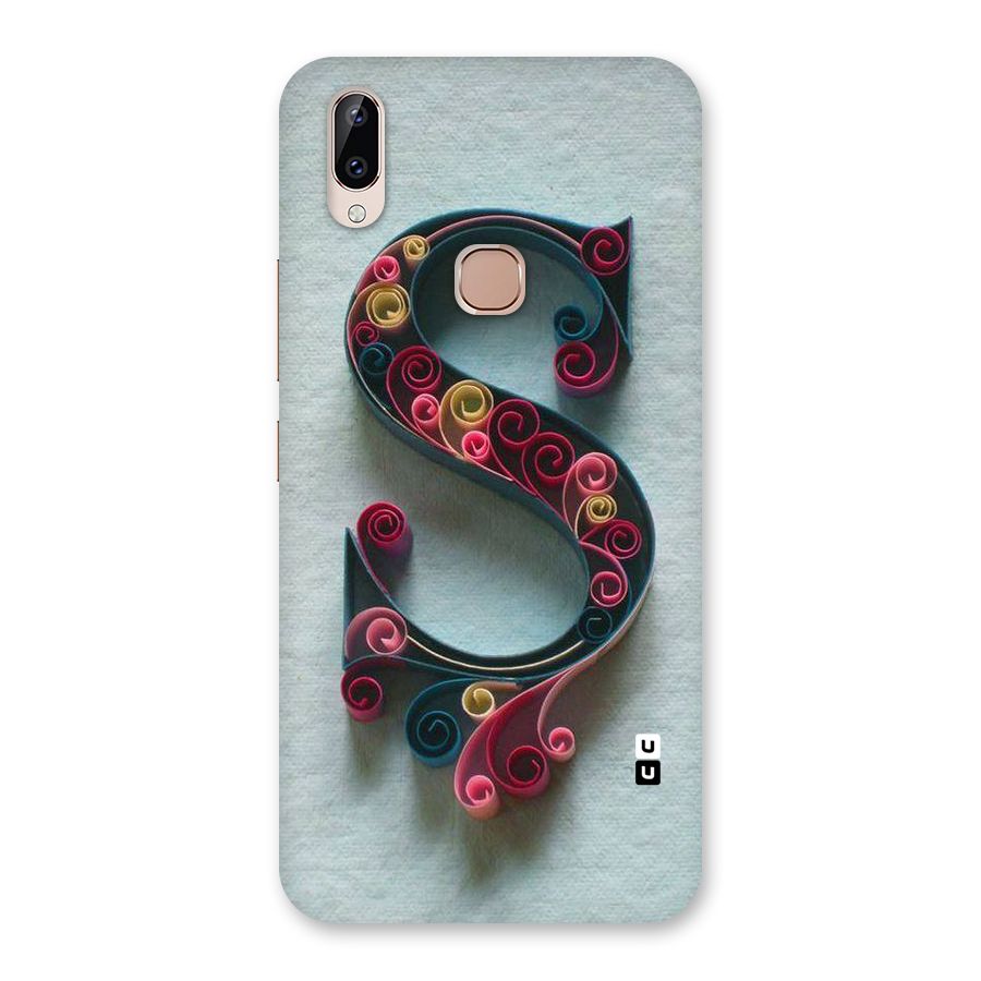 Floral Alphabet Back Case for Vivo Y83 Pro