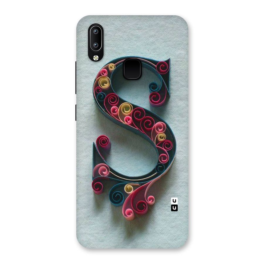 Floral Alphabet Back Case for Vivo Y93