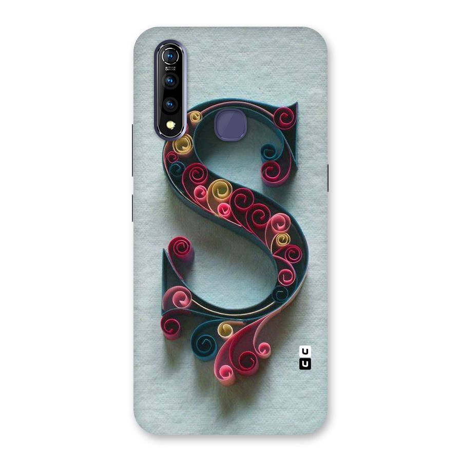 Floral Alphabet Back Case for Vivo Z1 Pro