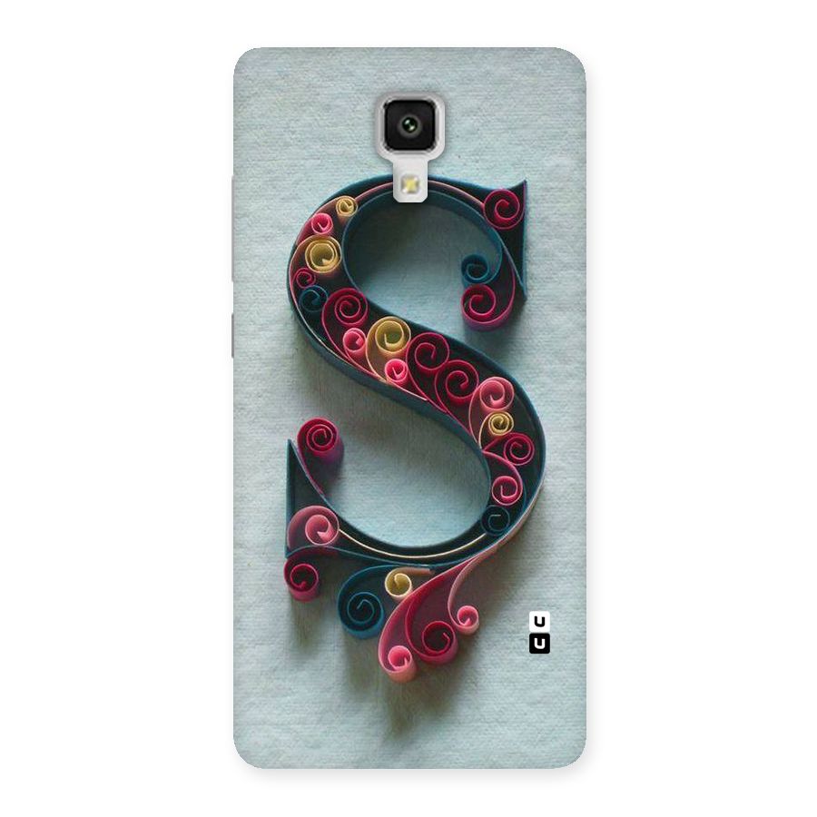 Floral Alphabet Back Case for Xiaomi Mi 4