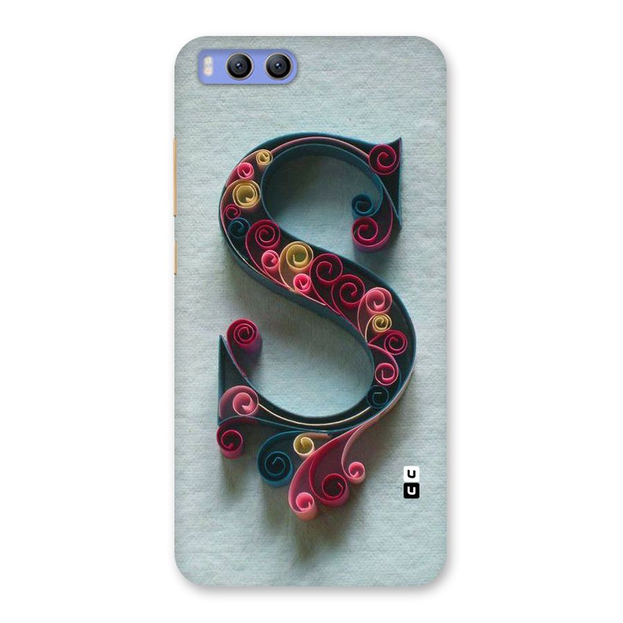 Floral Alphabet Back Case for Xiaomi Mi 6