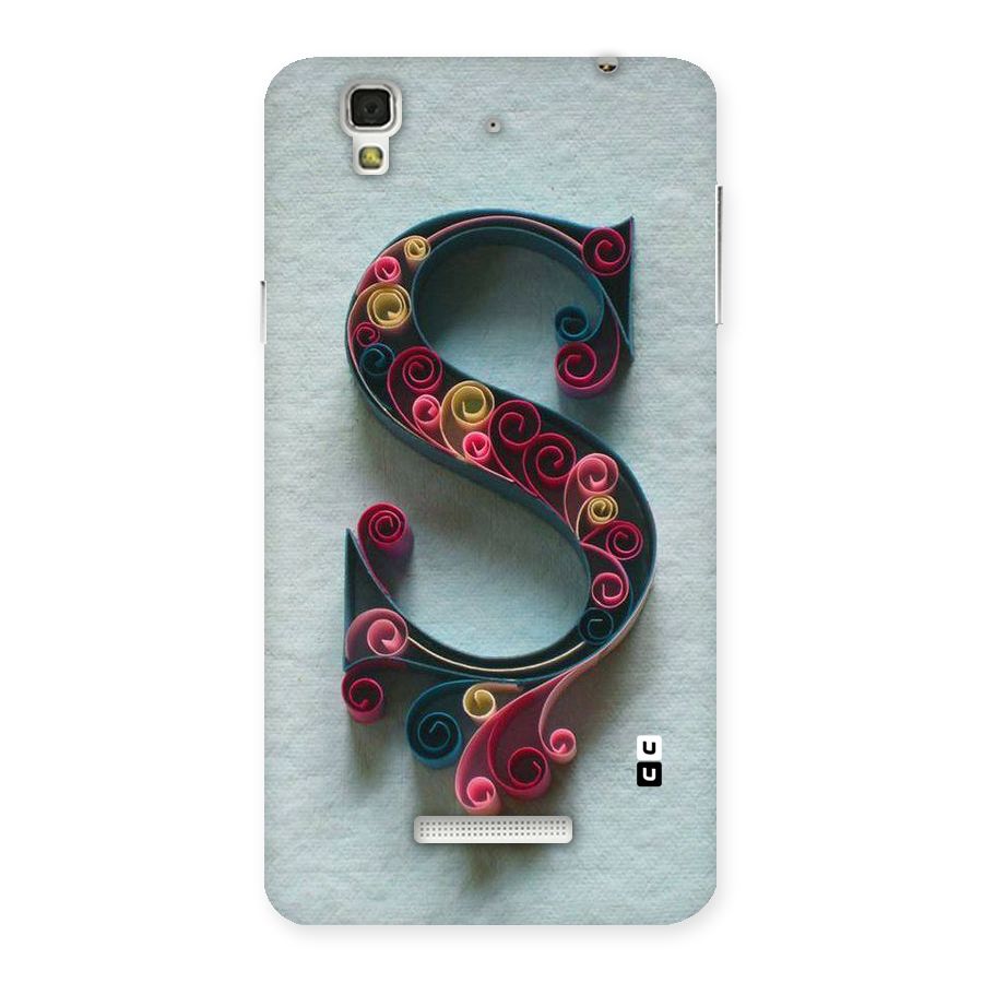 Floral Alphabet Back Case for YU Yureka Plus