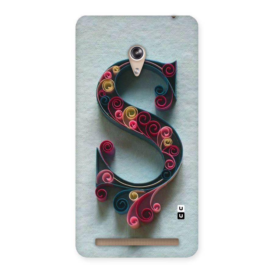 Floral Alphabet Back Case for Zenfone 6