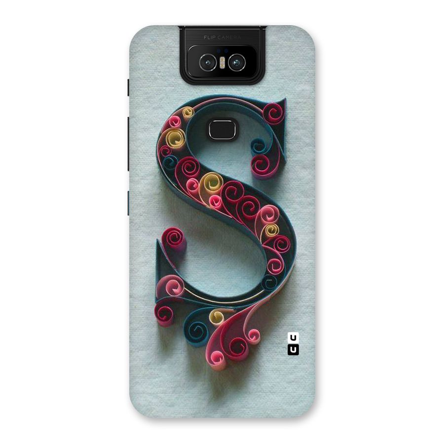 Floral Alphabet Back Case for Zenfone 6z