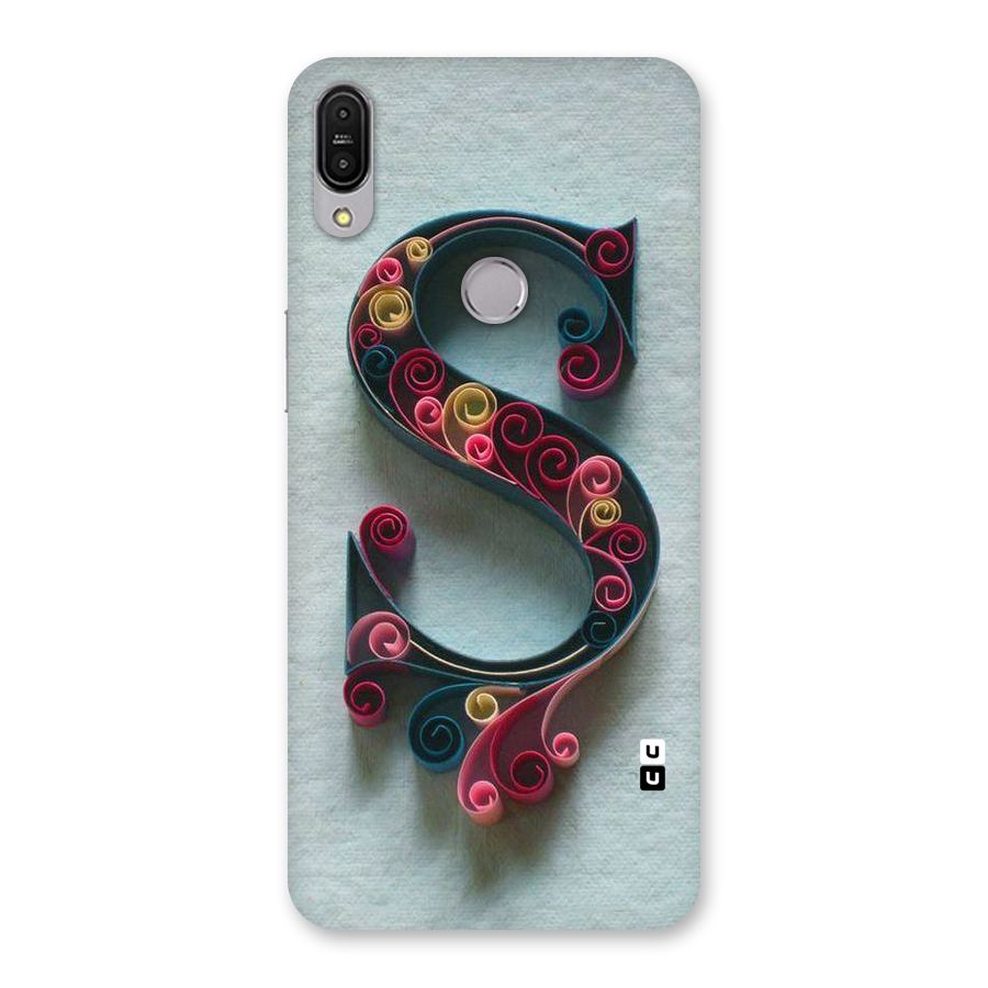 Floral Alphabet Back Case for Zenfone Max Pro M1