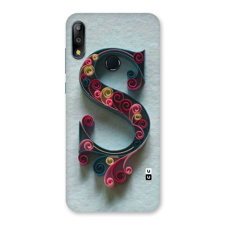 Floral Alphabet Back Case for Zenfone Max Pro M2
