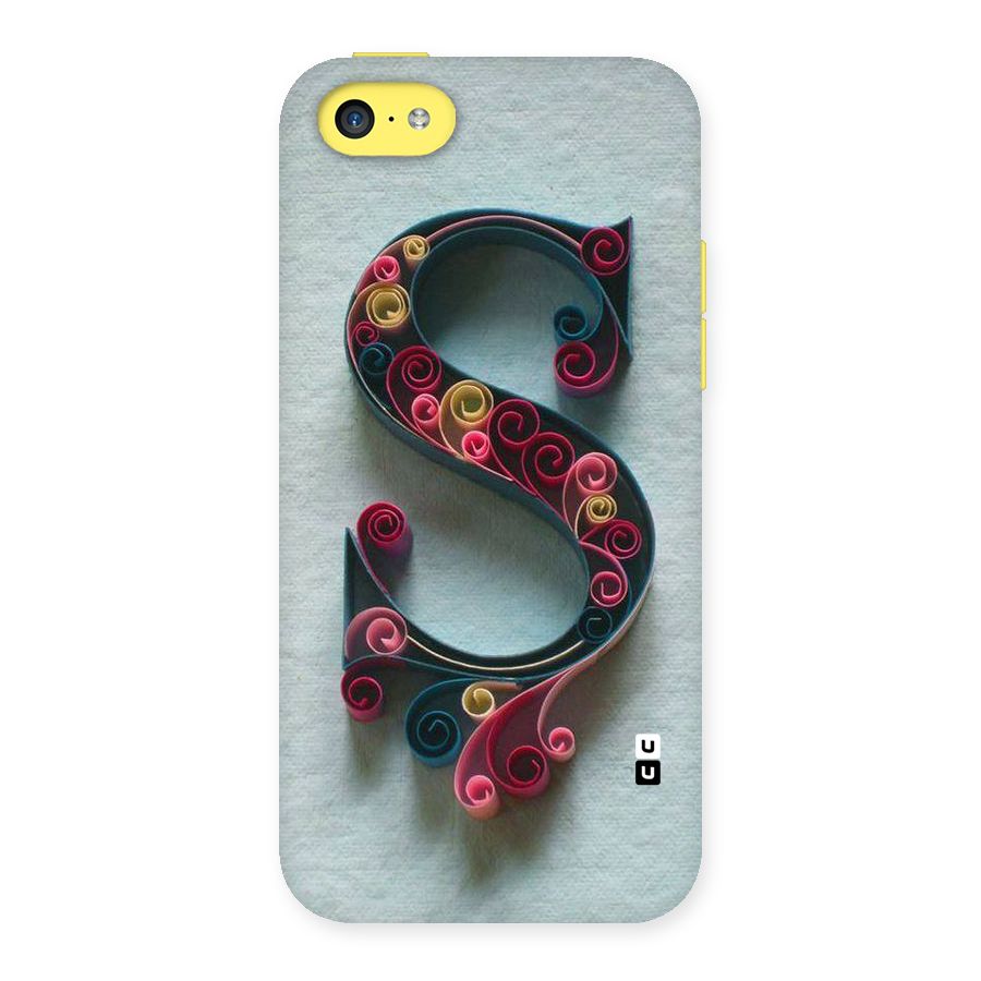 Floral Alphabet Back Case for iPhone 5C