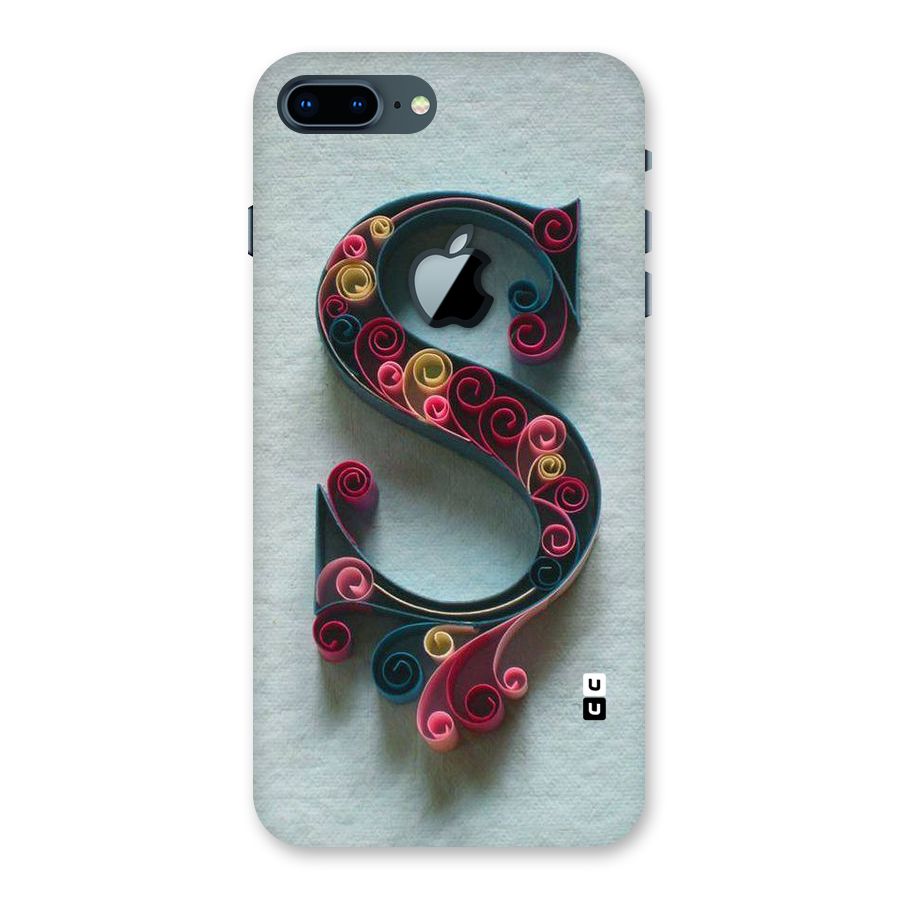 Floral Alphabet Back Case for iPhone 7 Plus Apple Cut