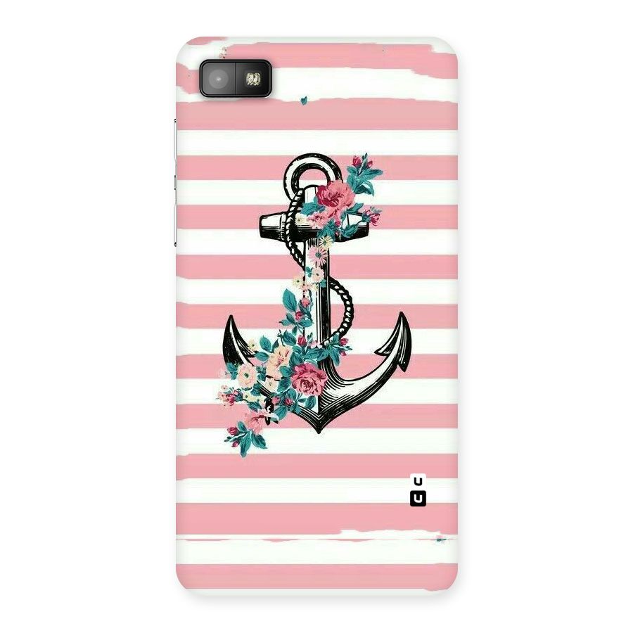 Floral Anchor Back Case for Blackberry Z10