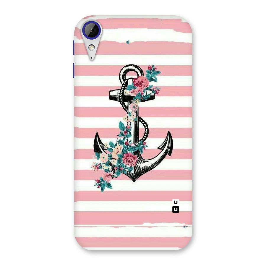 Floral Anchor Back Case for Desire 830