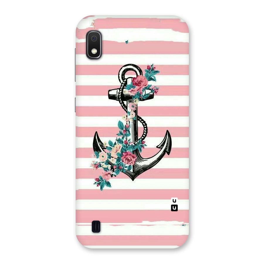Floral Anchor Back Case for Galaxy A10