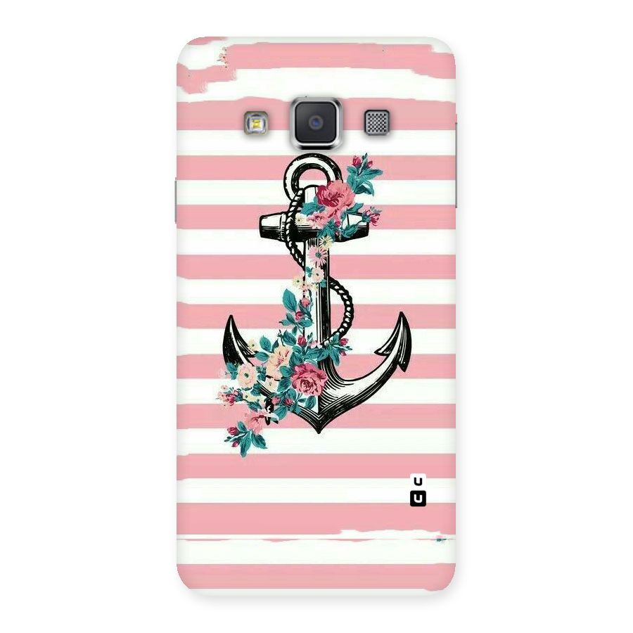 Floral Anchor Back Case for Galaxy A3