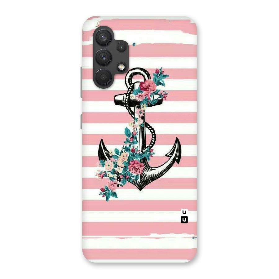 Floral Anchor Back Case for Galaxy A32