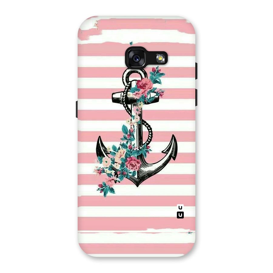 Floral Anchor Back Case for Galaxy A3 (2017)