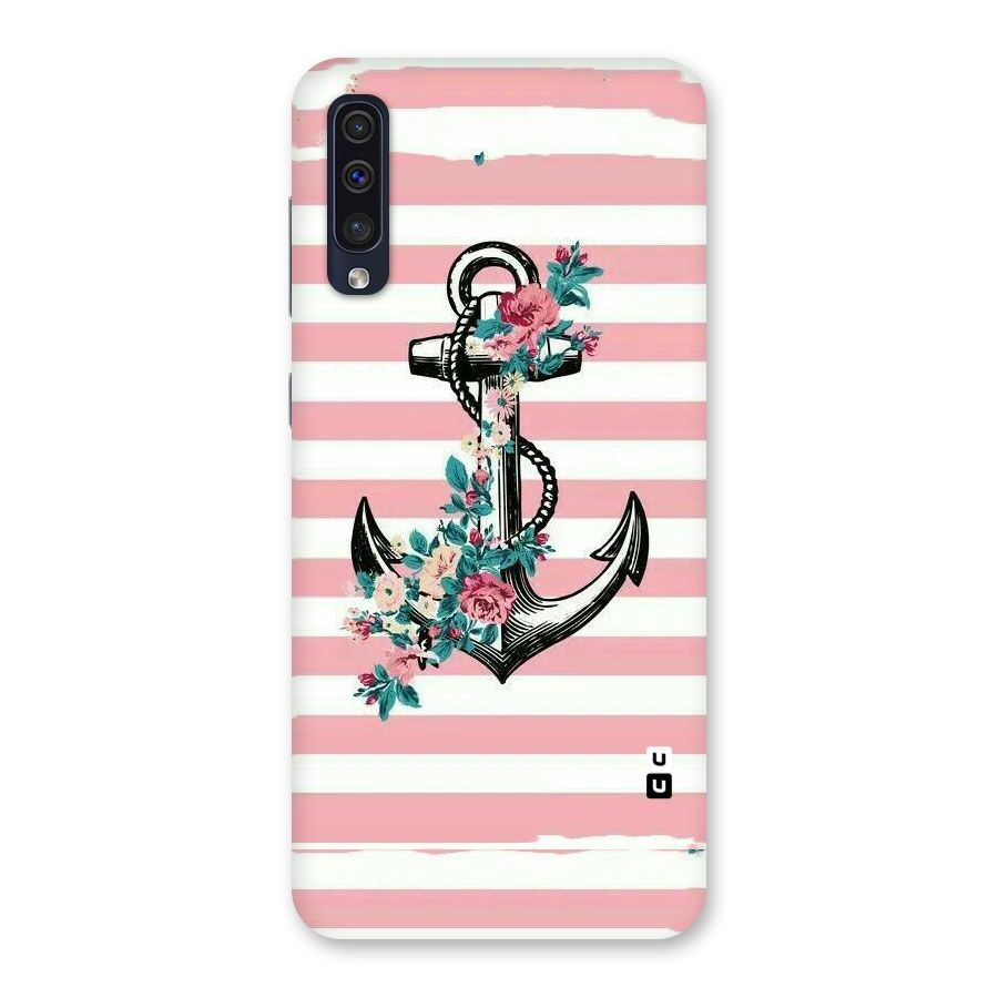 Floral Anchor Back Case for Galaxy A50s