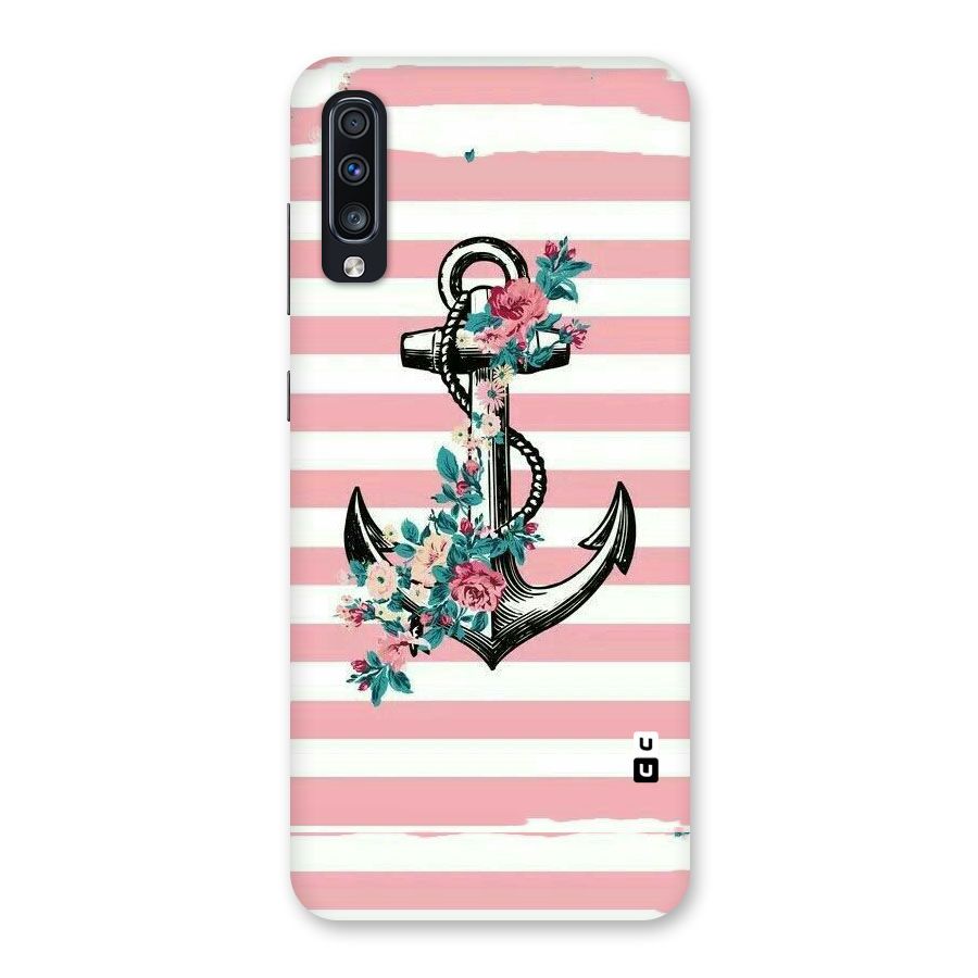 Floral Anchor Back Case for Galaxy A70