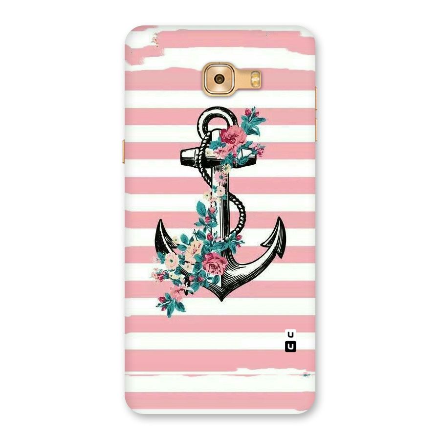Floral Anchor Back Case for Galaxy C9 Pro